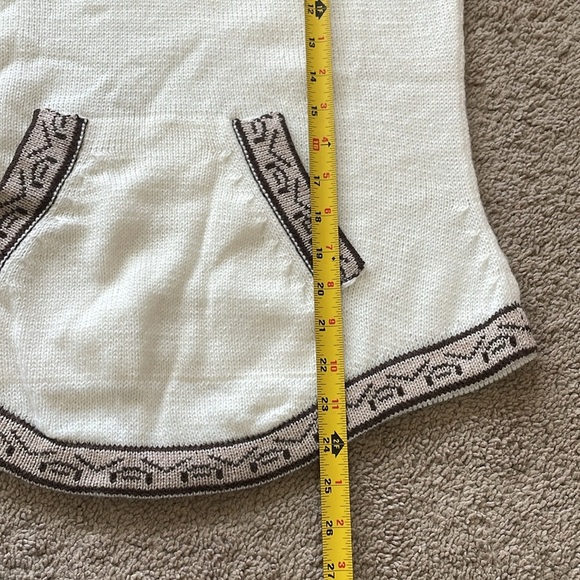 Artesania Hand Knit Alpaca Wool Blend Fair Isle Sweater S Hoodie Cozycore Hygge - Picture 10 of 11